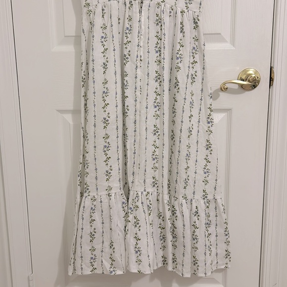 Reformation Bucatini Linen Dress In Chalet Floral Size 6 - Picture 13 of 16